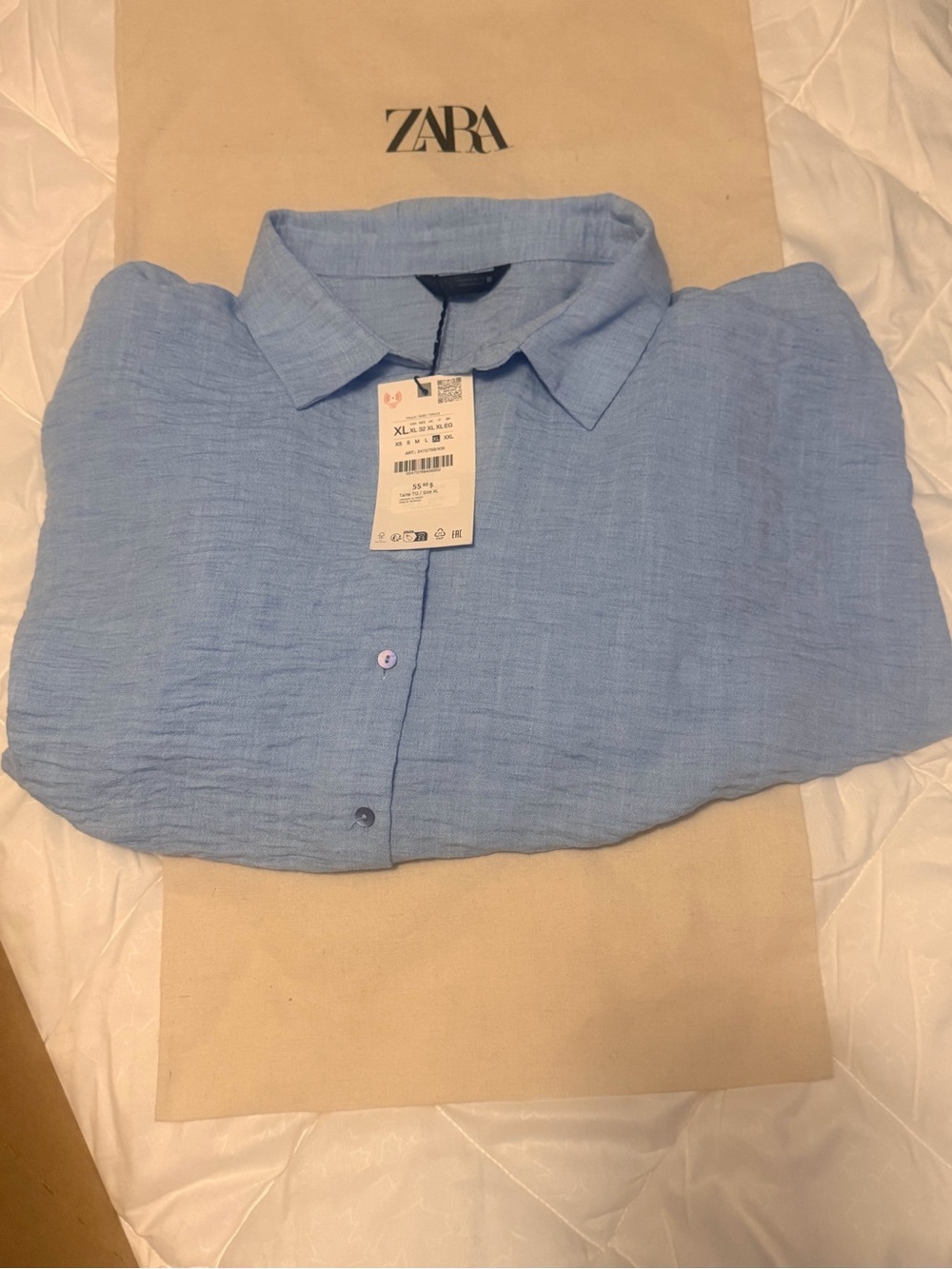 Brand new Size XL
Zara Short-Sleeve Balloon Button-Up Shirt - Picture 6 of 6